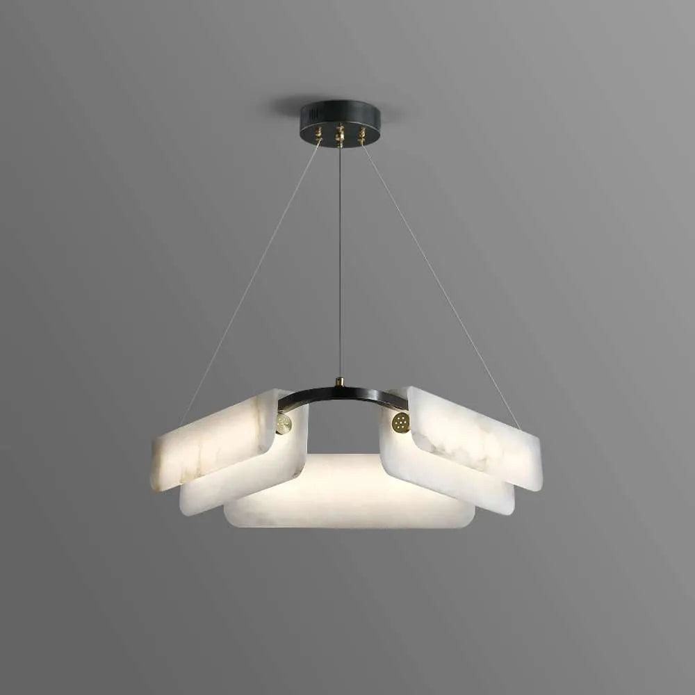 Elegant Black LED Chandelier for Living Room Lighting - view 1