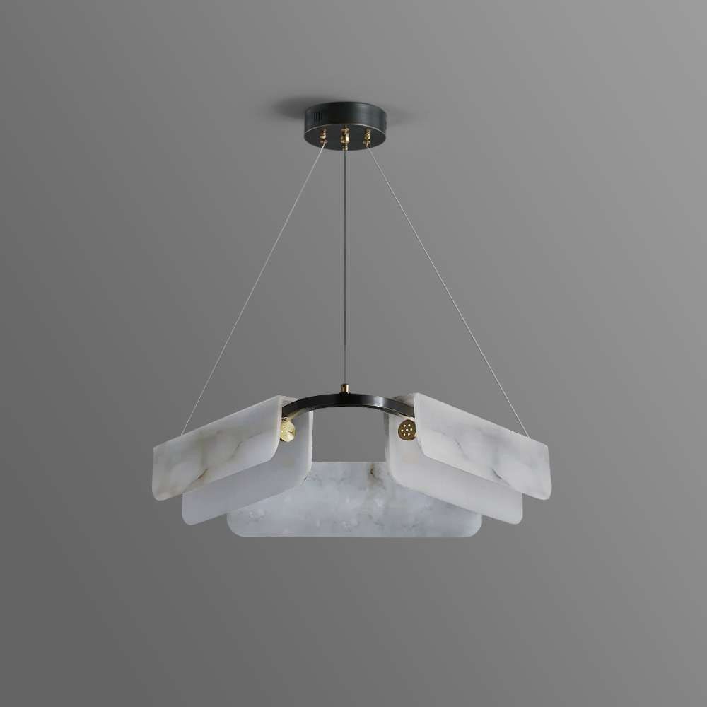 Elegant Black LED Chandelier for Living Room Lighting - view 2