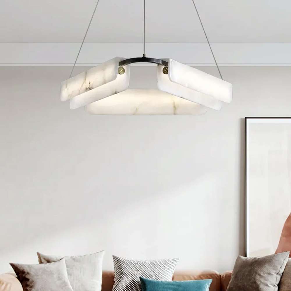 Elegant Black LED Chandelier for Living Room Lighting - view 4