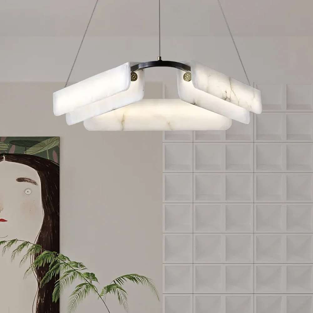 Elegant Black LED Chandelier for Living Room Lighting - view 5