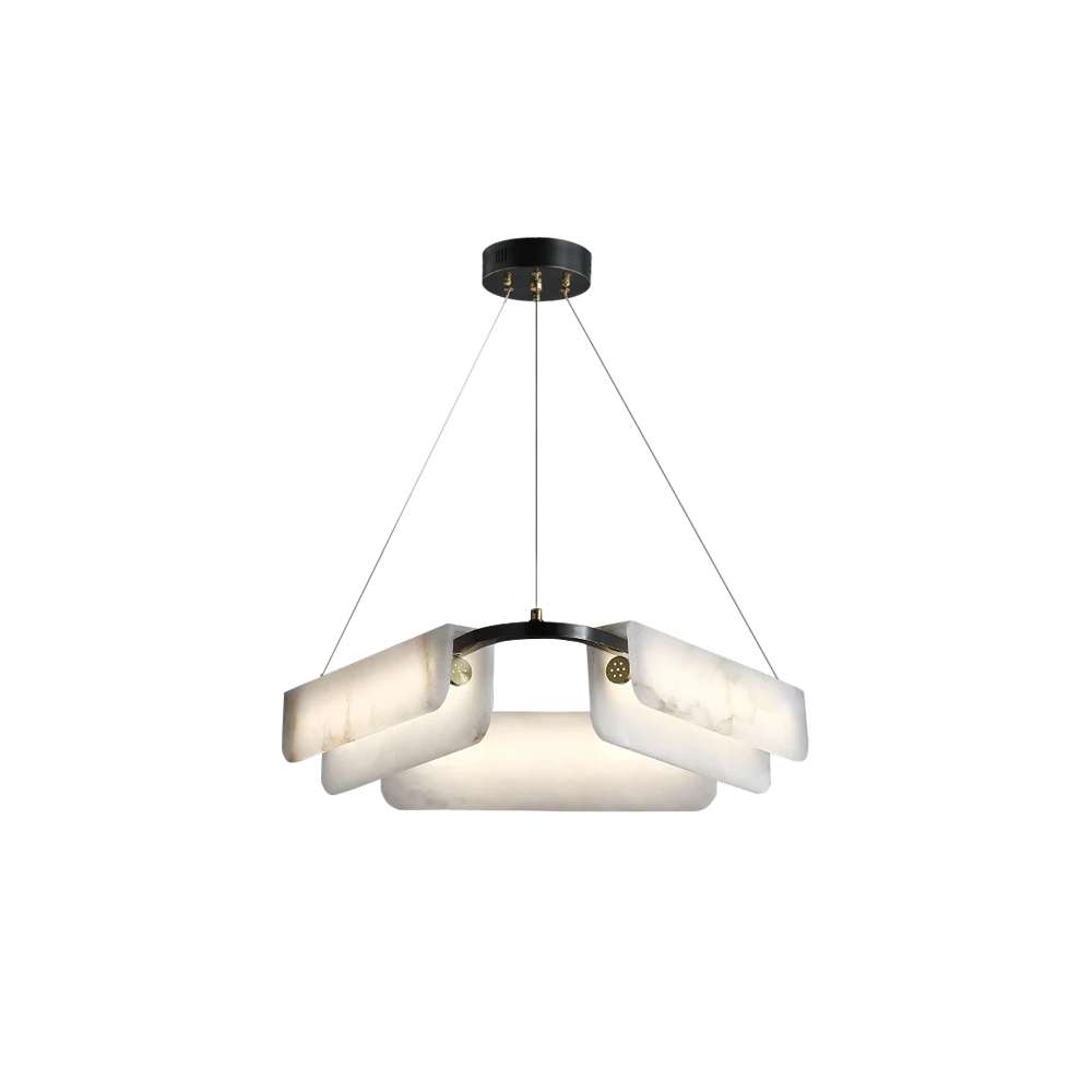 Elegant Black LED Chandelier for Living Room Lighting - view 8