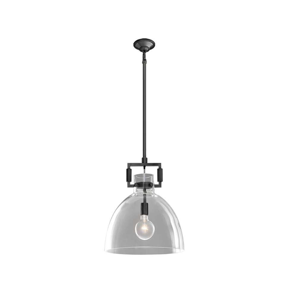 Modern Glass & Brass Kitchen Island Light - view 10