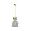 Modern Glass & Brass Kitchen Island Light - view 8