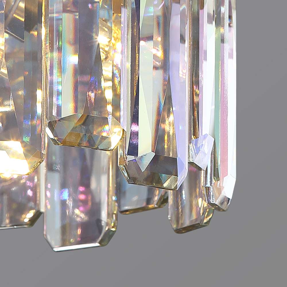 Colorful Crystal Chandelier for Light Wood Dining Tables - view 7
