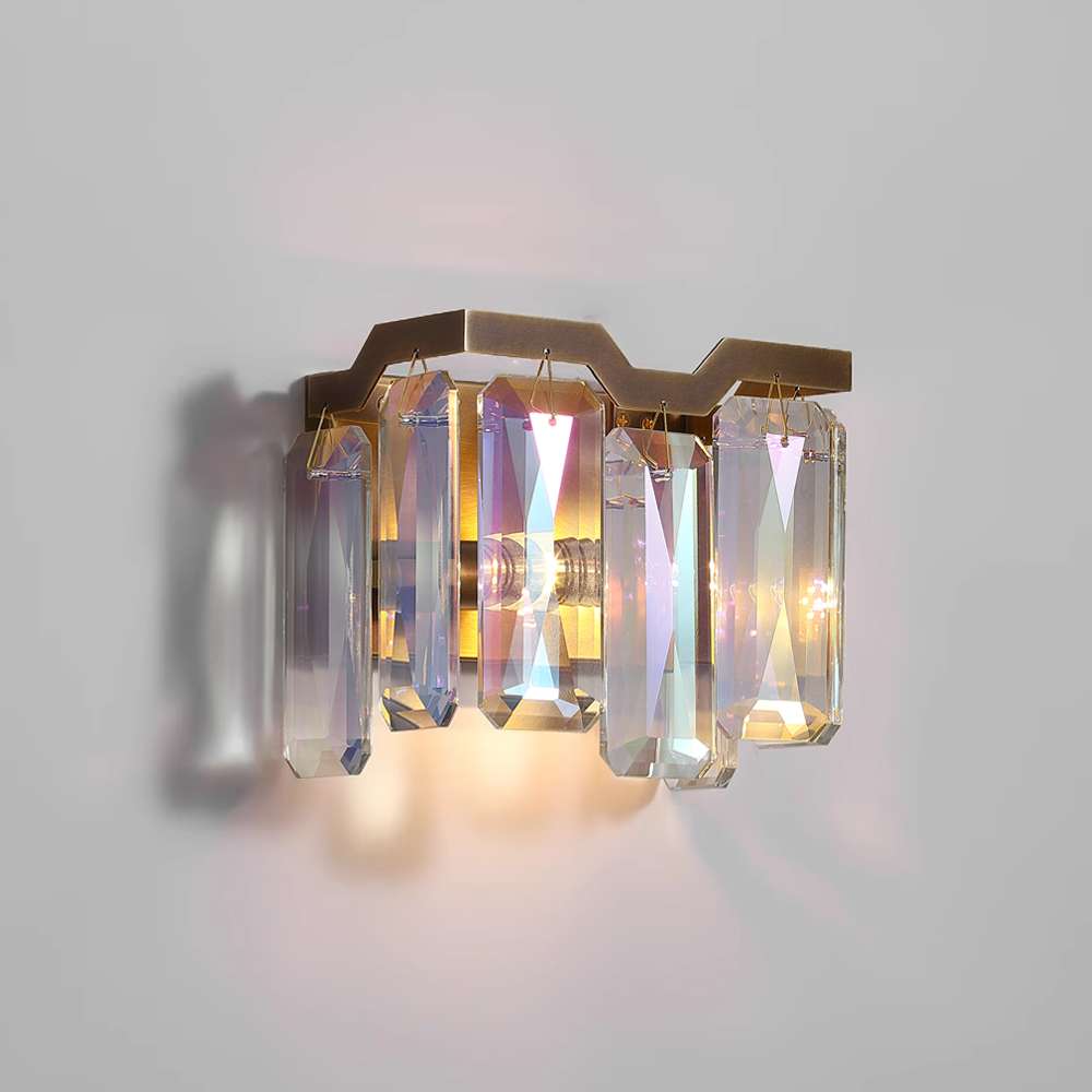Modern Colorful Crystal Wall Sconce for Living Room - view 1