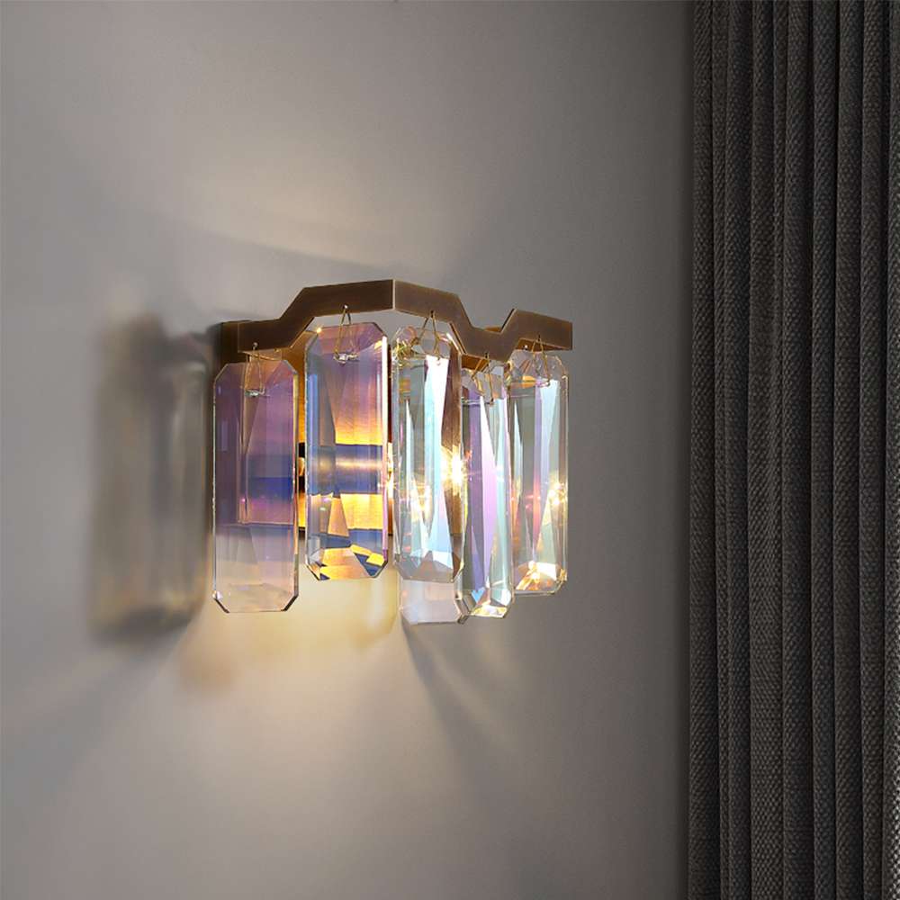Modern Colorful Crystal Wall Sconce for Living Room - view 3