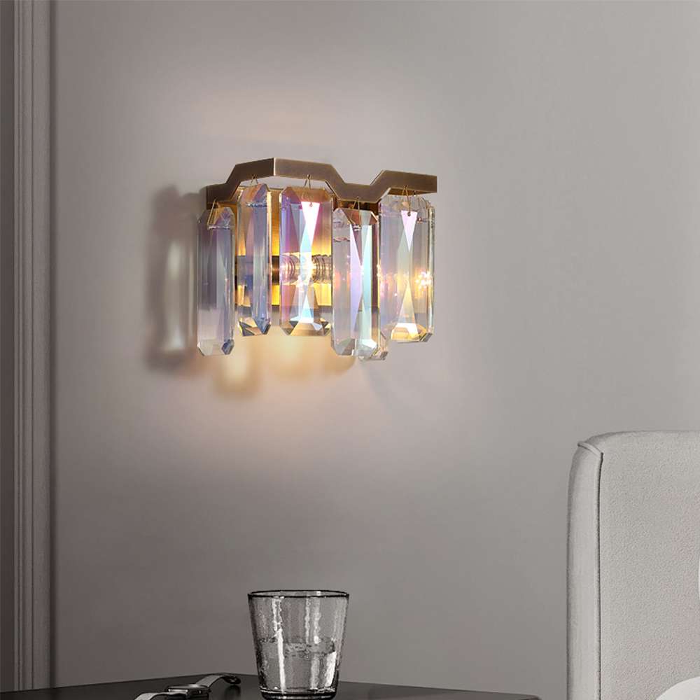 Modern Colorful Crystal Wall Sconce for Living Room - view 4