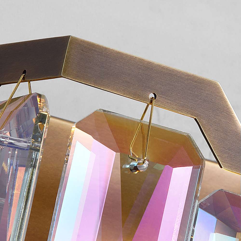 Modern Colorful Crystal Wall Sconce for Living Room - view 6