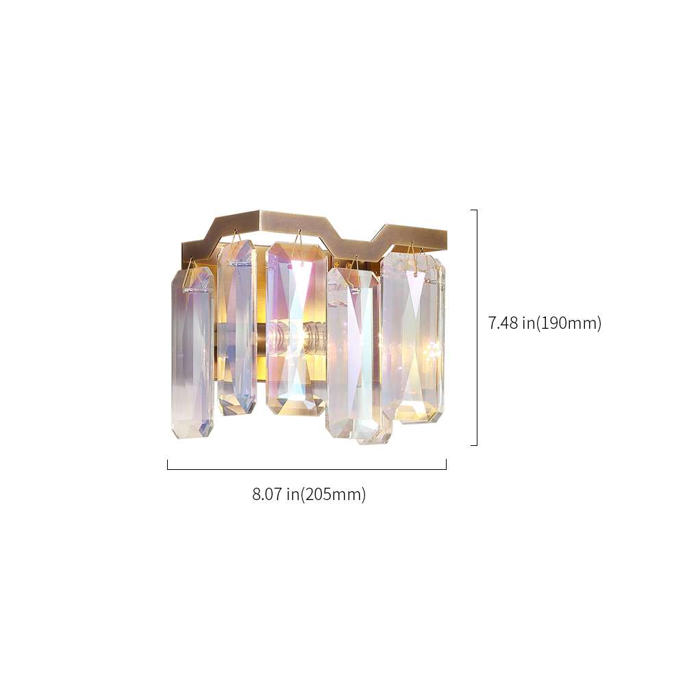 Modern Colorful Crystal Wall Sconce for Living Room - view 8