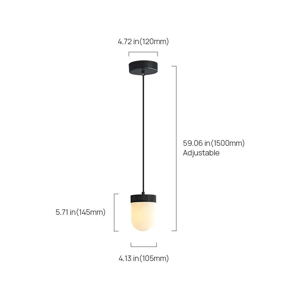 Modern Alabaster Pendant Light for Bedroom - view 12
