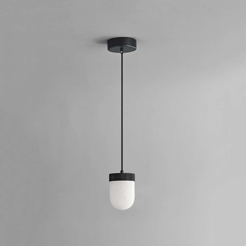Modern Alabaster Pendant Light for Bedroom - view 2