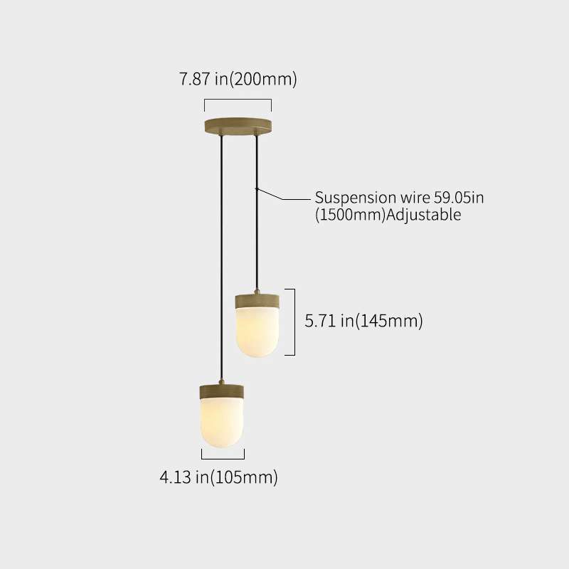 Modern Alabaster Pendant Light for Bedroom - view 9