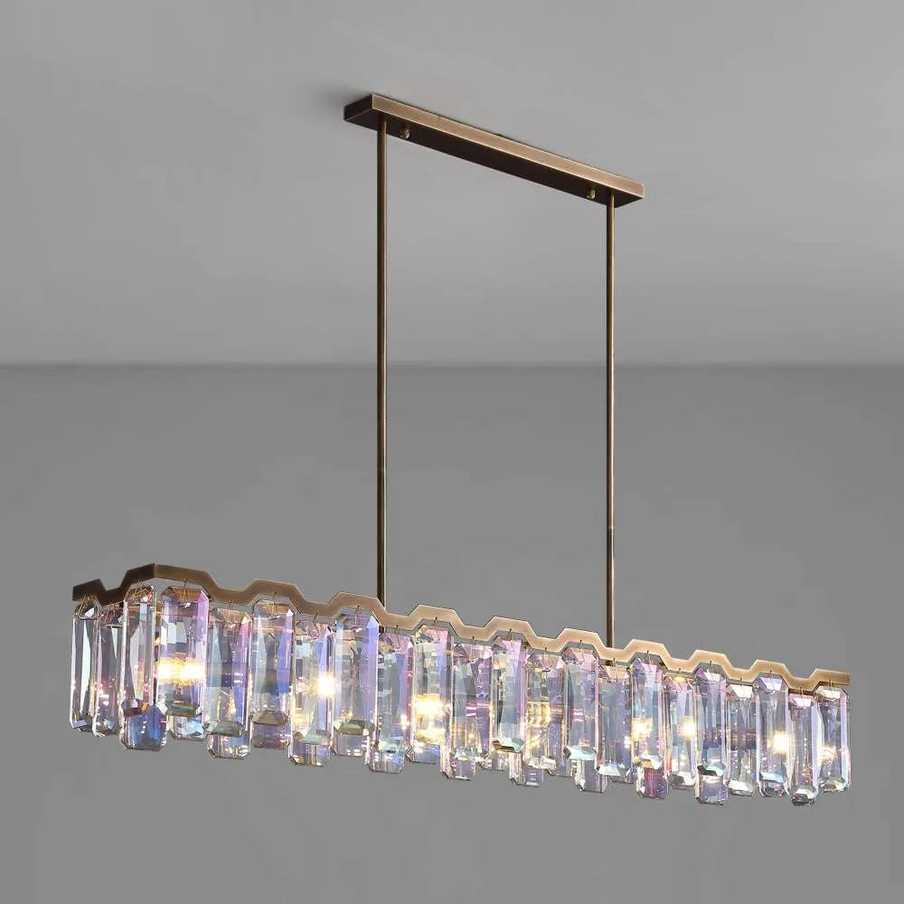 Modern Colorful Crystal Chandelier for Dining Room - view 1