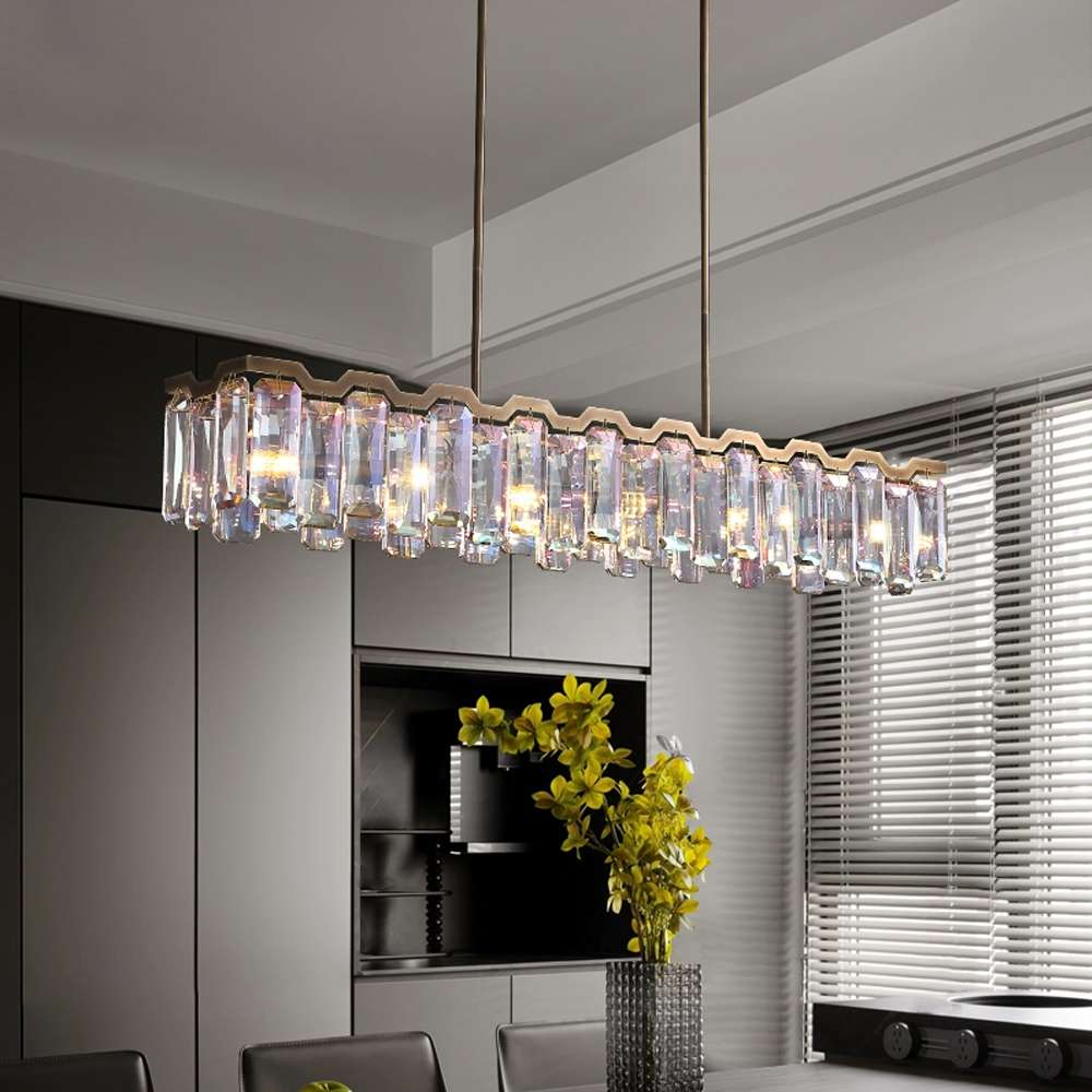 Modern Colorful Crystal Chandelier for Dining Room - view 3