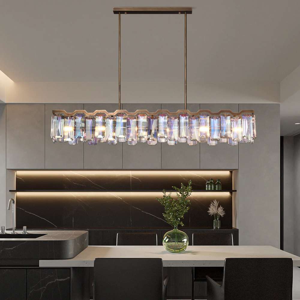 Modern Colorful Crystal Chandelier for Dining Room - view 4
