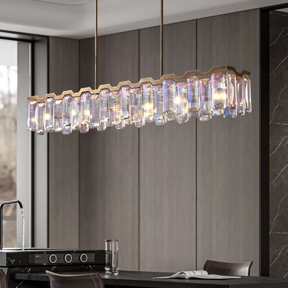Modern Colorful Crystal Chandelier for Dining Room - view 5
