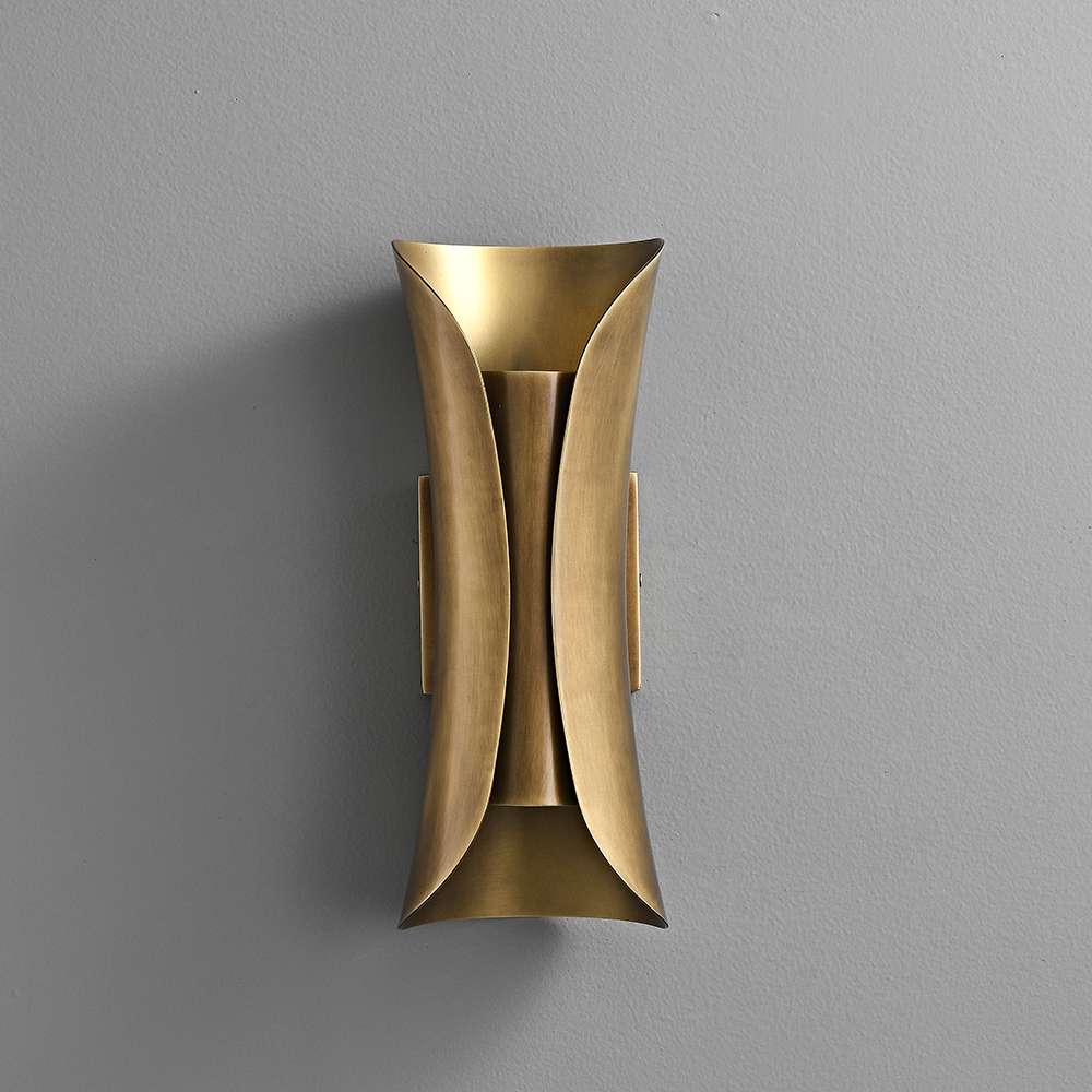 Modern Brushed Bronze Wall Sconce for Living Room - view 2
