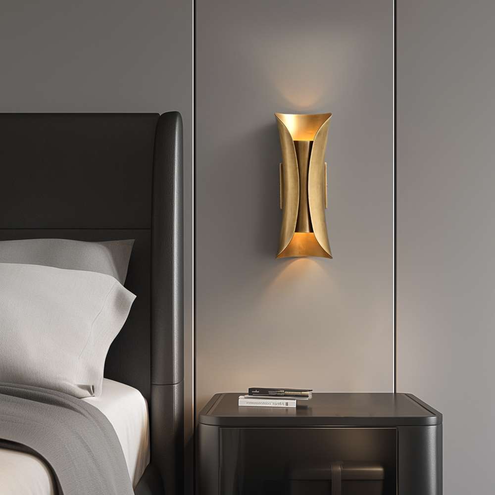 Modern Brushed Bronze Wall Sconce for Living Room - view 4