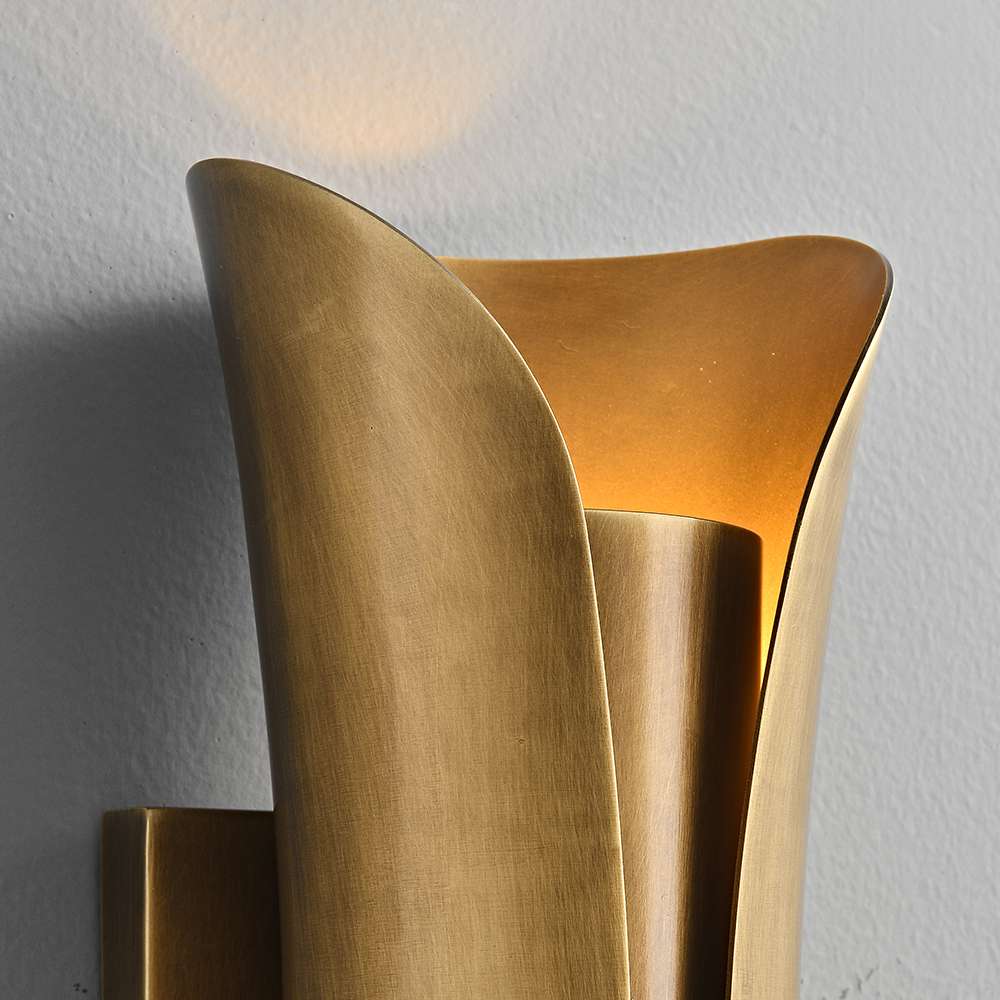 Modern Brushed Bronze Wall Sconce for Living Room - view 6