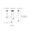 Alabaster Pendant Light in Black and Brass for Dining Room - view 6