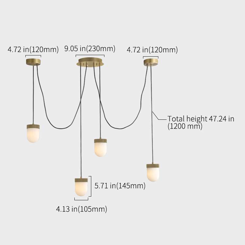 Alabaster Pendant Light in Black and Brass for Dining Room - view 7