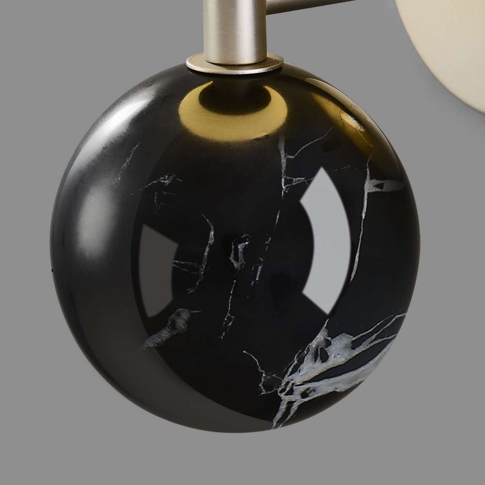 Modern Marble & Glass Sconce for Bedroom - view 7