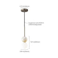Round Marble & Glass Chandelier for Living Room - view 8