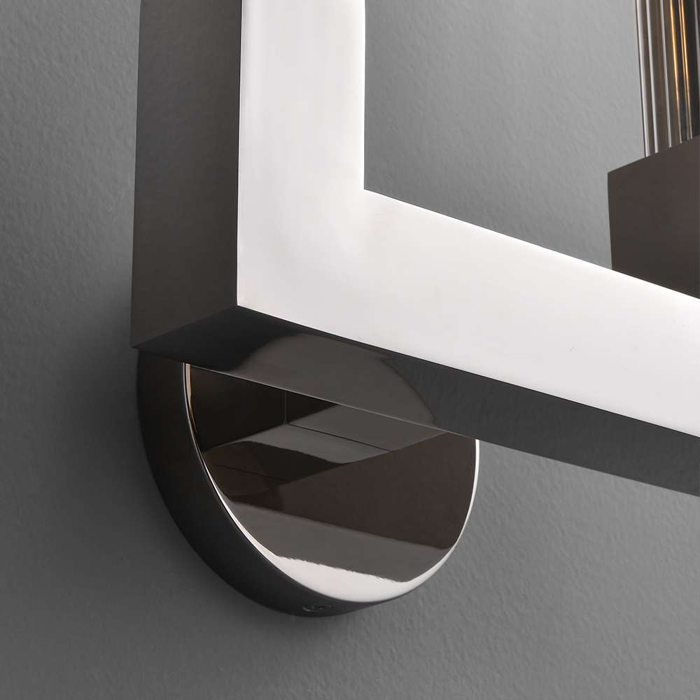 Modern Polished Nickel Wall Sconce for Living Room - view 6