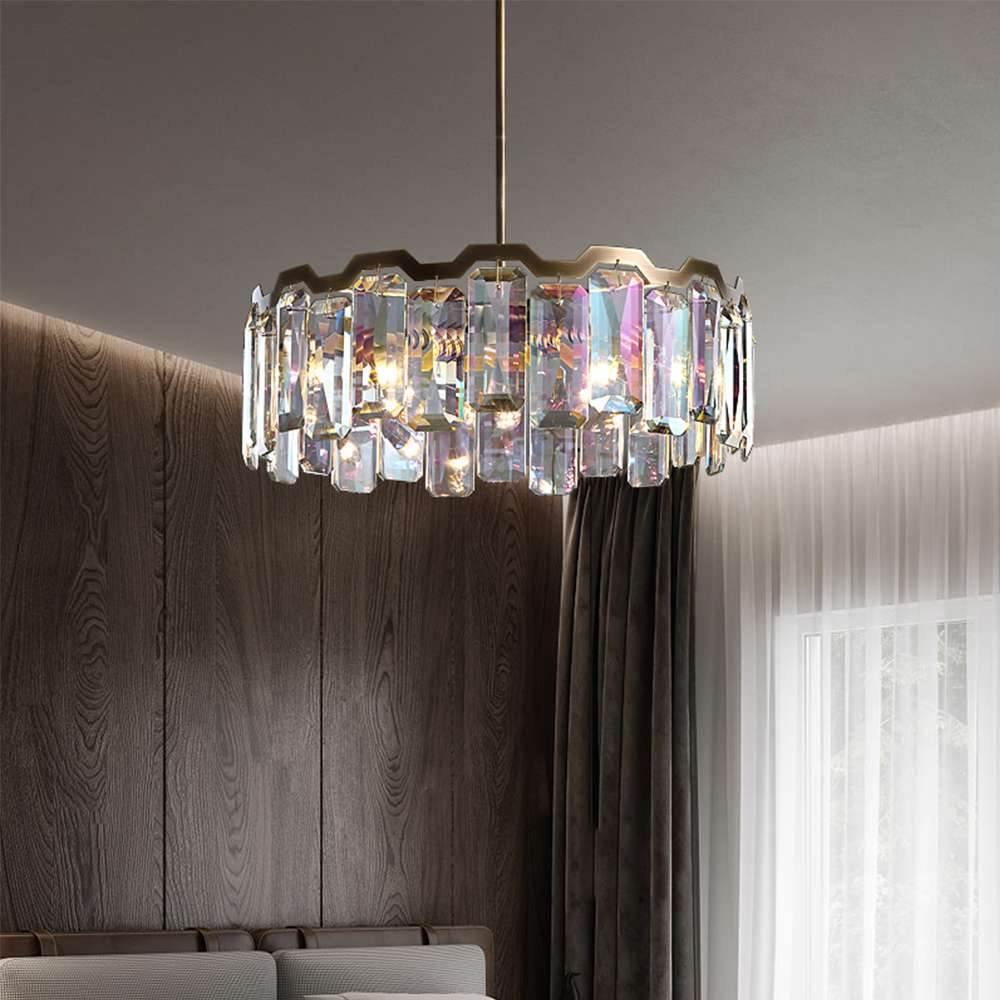 Contemporary Colorful Crystal Chandelier - view 3