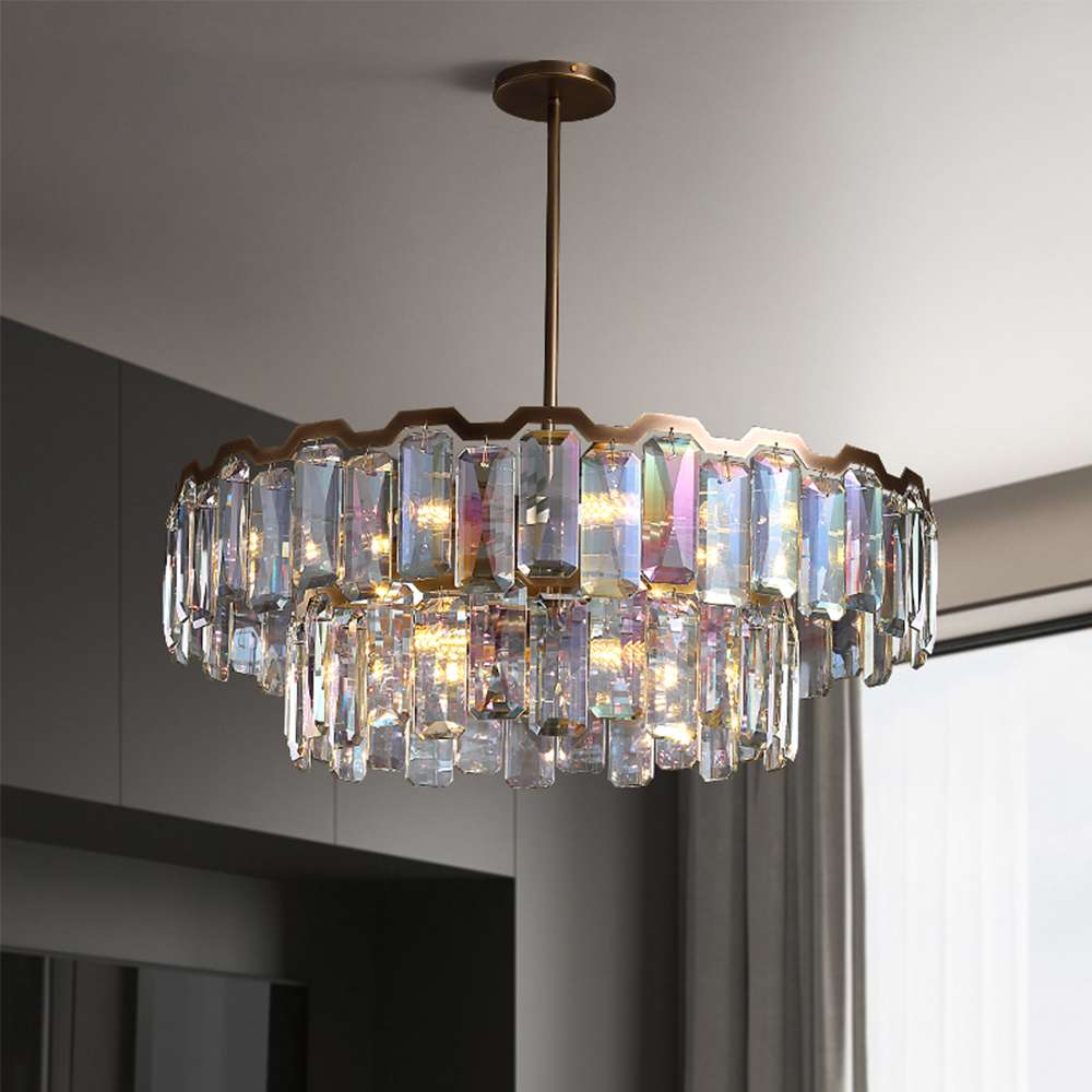 Contemporary Colorful Crystal Chandelier - view 5