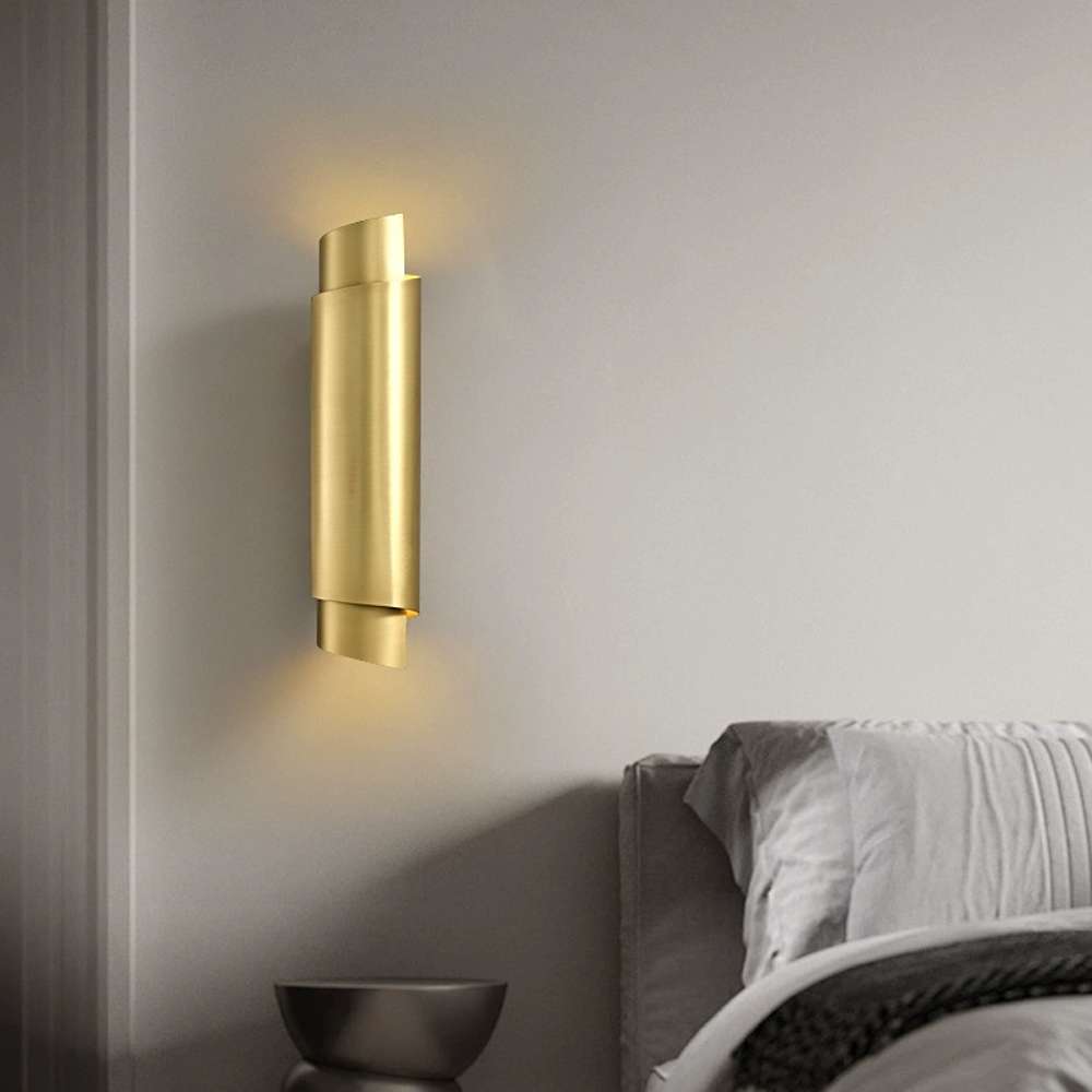 Modern Brass Sconce for Living Room Lighting - view 5