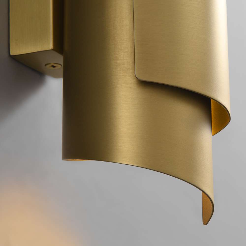 Modern Brass Sconce for Living Room Lighting - view 7