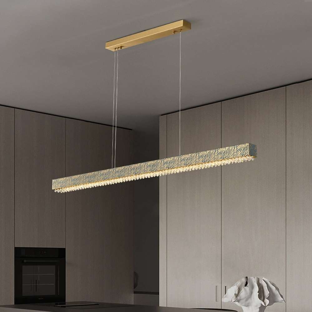 Tiger Stripes Crystal LED Chandelier for Dining Room - view 5