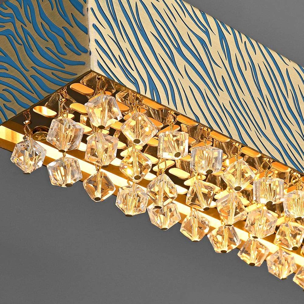 Tiger Stripes Crystal LED Chandelier for Dining Room - view 6