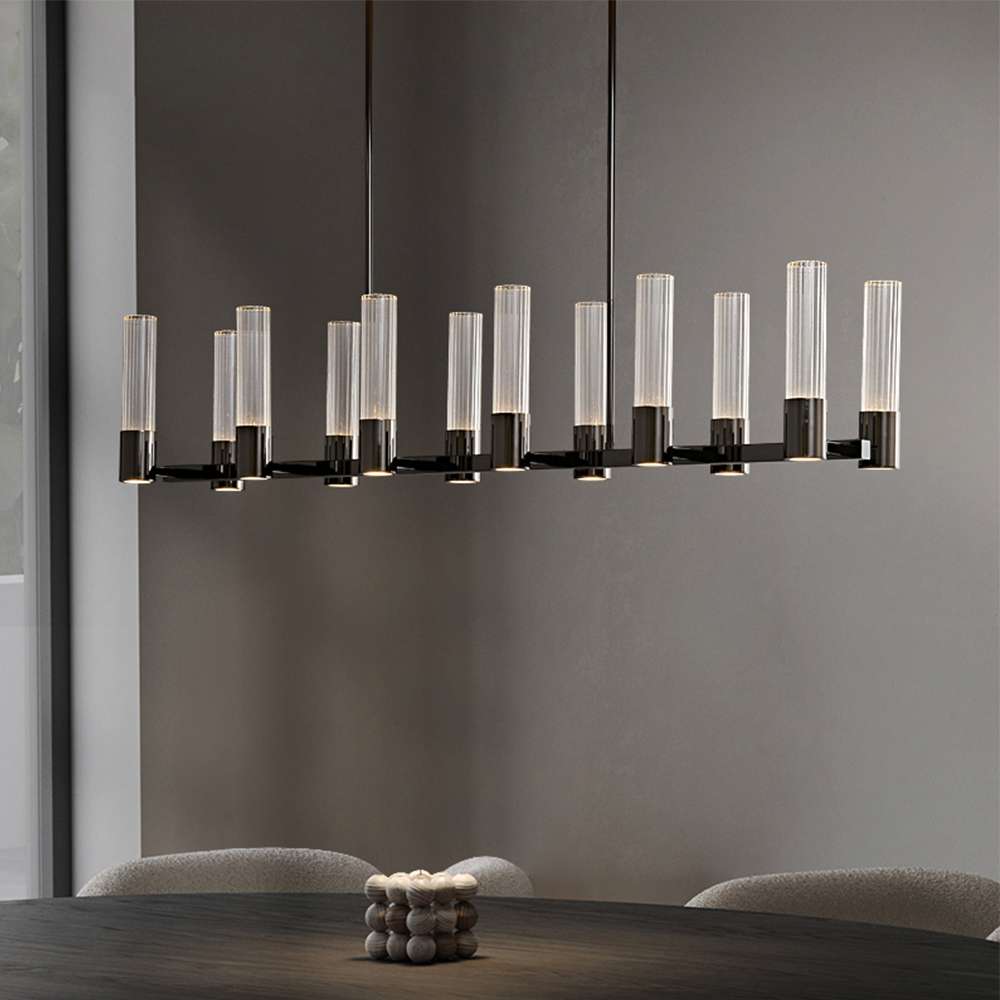 Minimalist Glass Island Chandelier - view 3