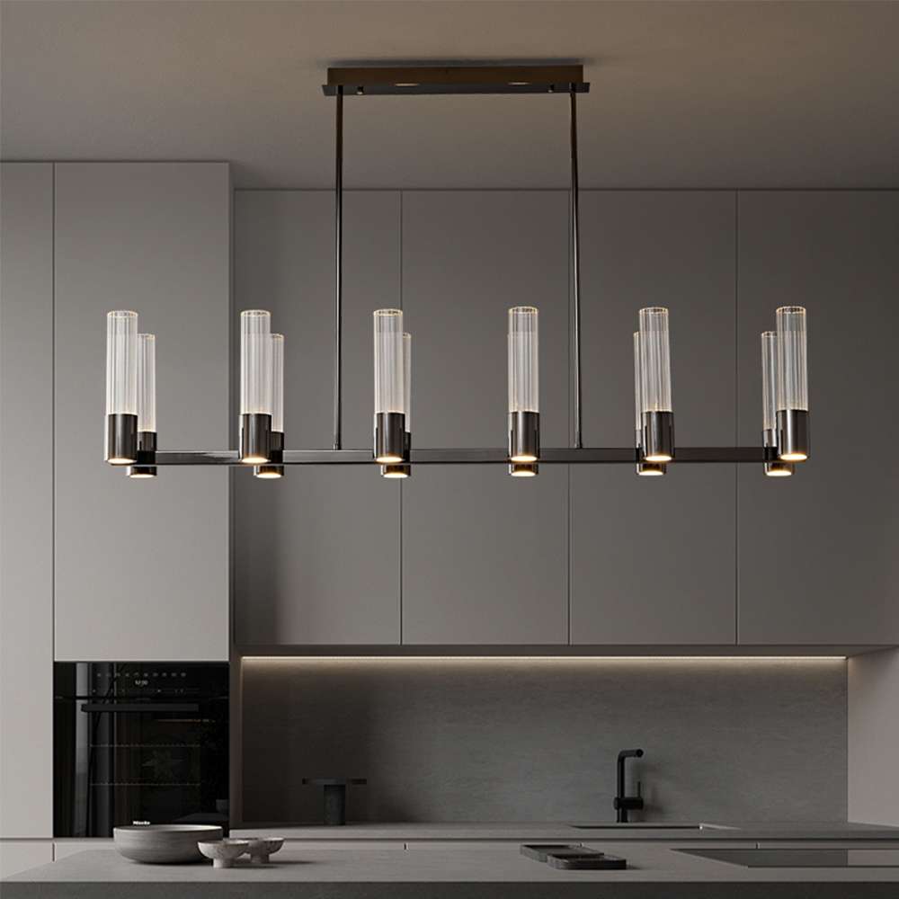 Minimalist Glass Island Chandelier - view 4