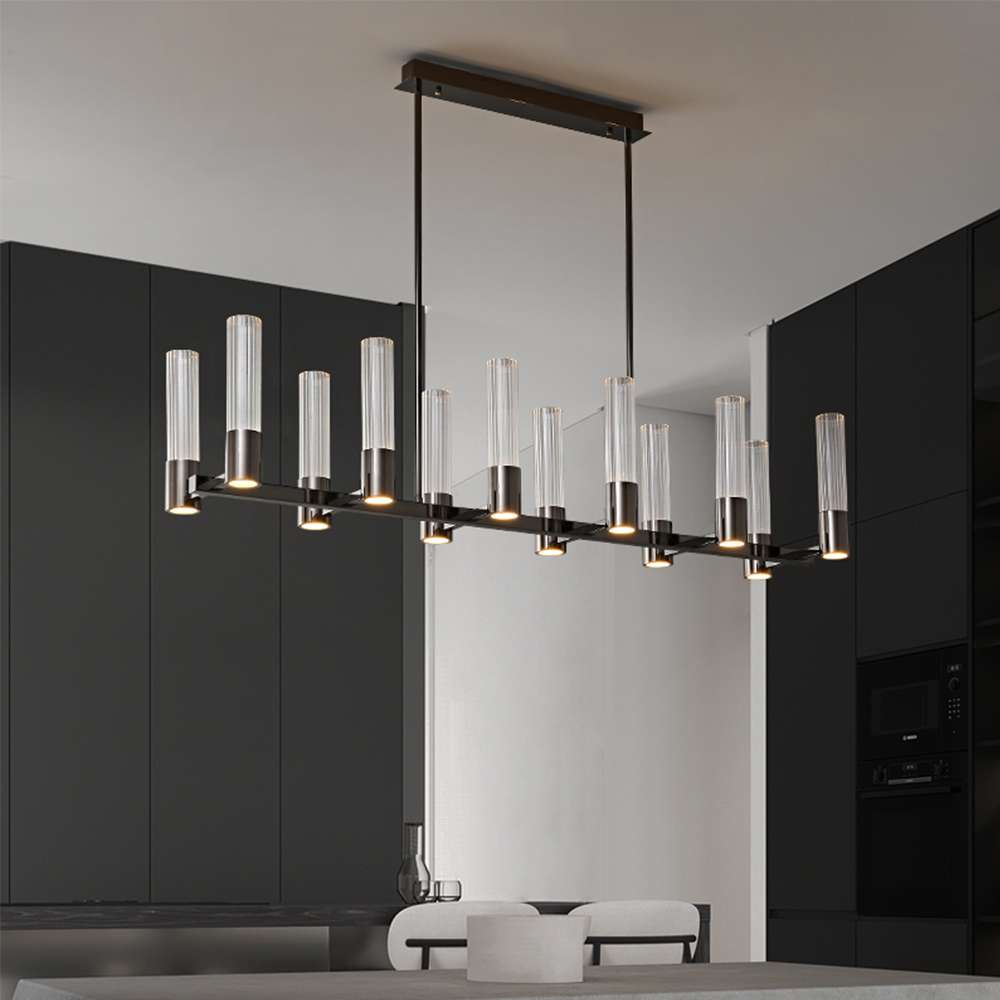 Minimalist Glass Island Chandelier - view 5