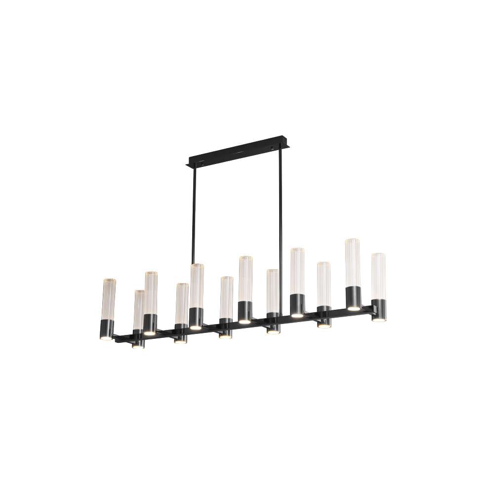 Minimalist Glass Island Chandelier - view 7
