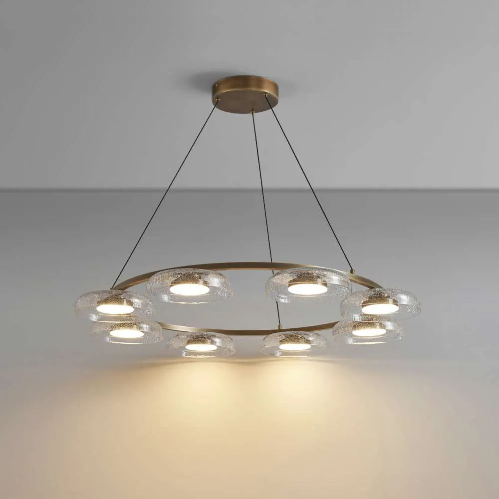 Unique Glass Chandelier for Living Room Interiors - view 1