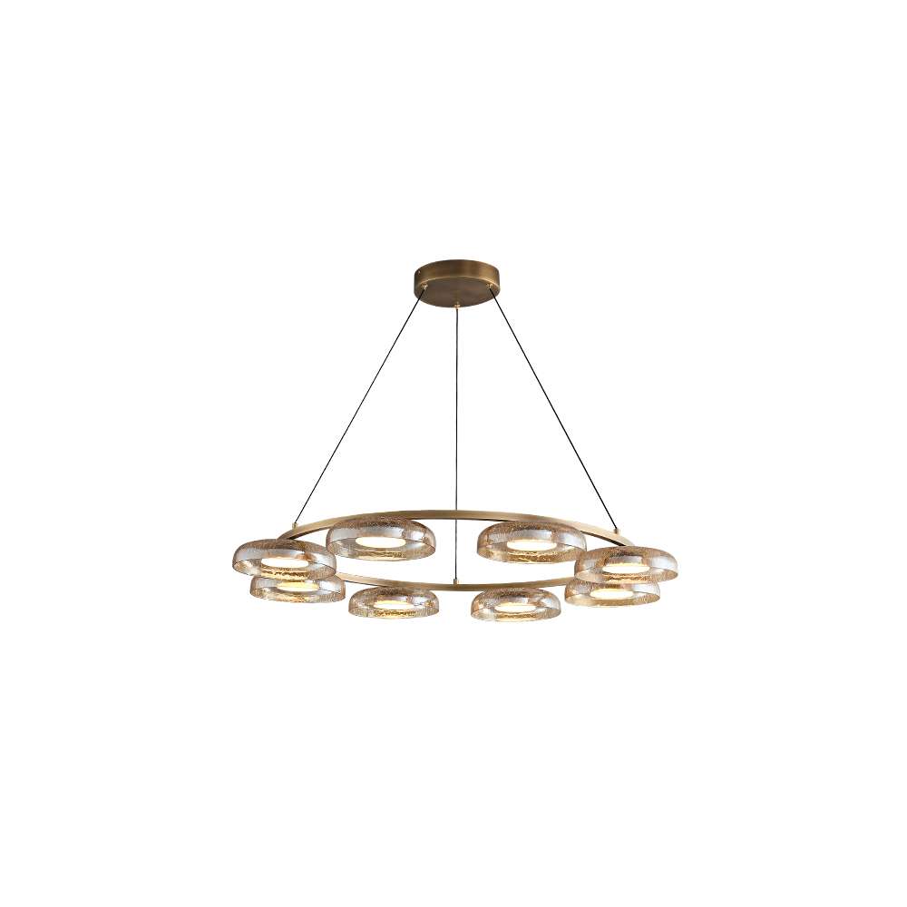 Unique Glass Chandelier for Living Room Interiors - view 11
