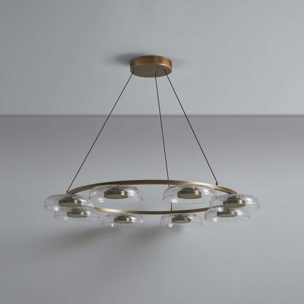 Unique Glass Chandelier for Living Room Interiors - view 2