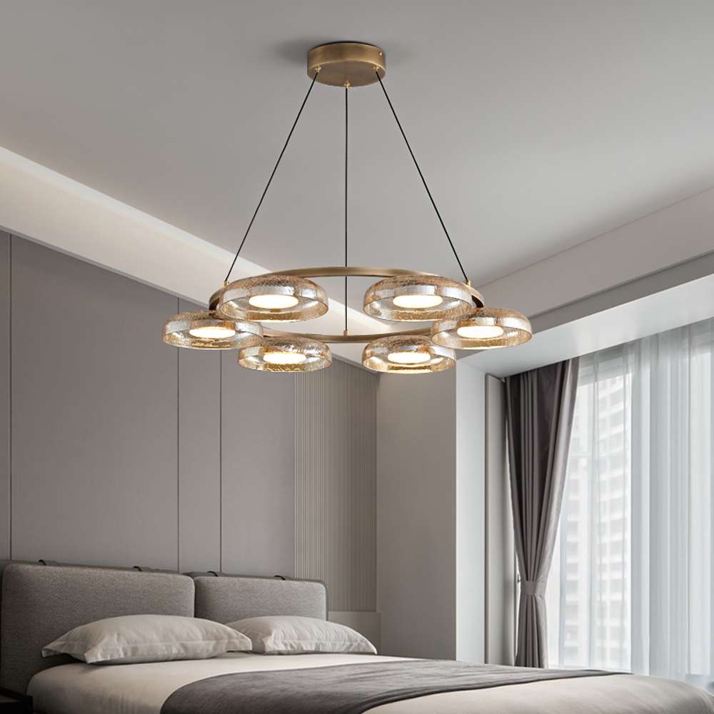 Unique Glass Chandelier for Living Room Interiors - view 3