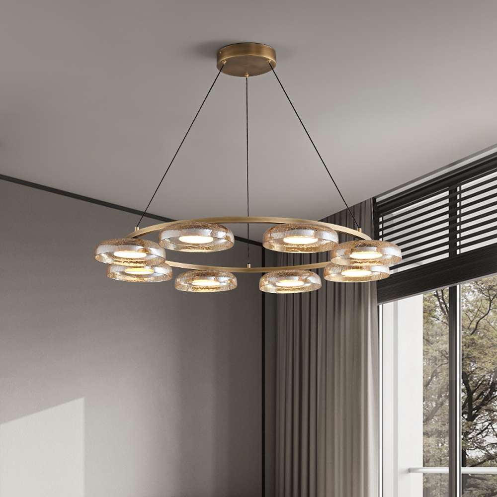Unique Glass Chandelier for Living Room Interiors - view 4