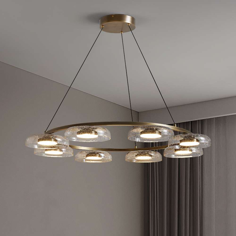 Unique Glass Chandelier for Living Room Interiors - view 5