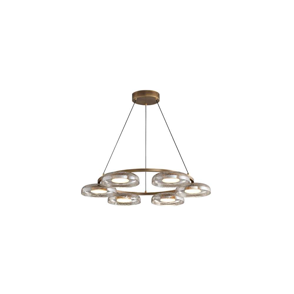 Unique Glass Chandelier for Living Room Interiors - view 8