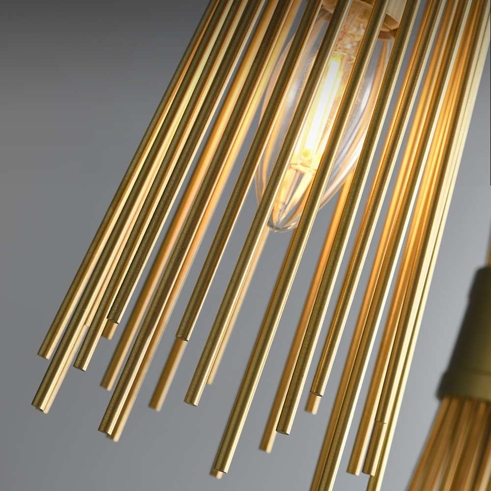 Modern Gold Leaf Foyer Chandeliers- Elegant Chandeliers for Kitchens - view 7