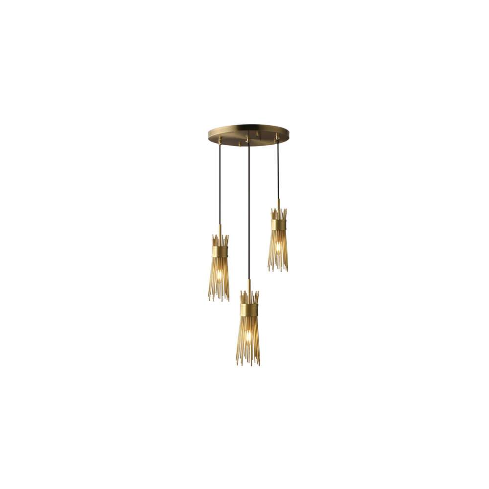 Modern Gold Leaf Foyer Chandeliers- Elegant Chandeliers for Kitchens - view 8