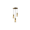 Modern Gold Leaf Foyer Chandeliers- Elegant Chandeliers for Kitchens - view 8