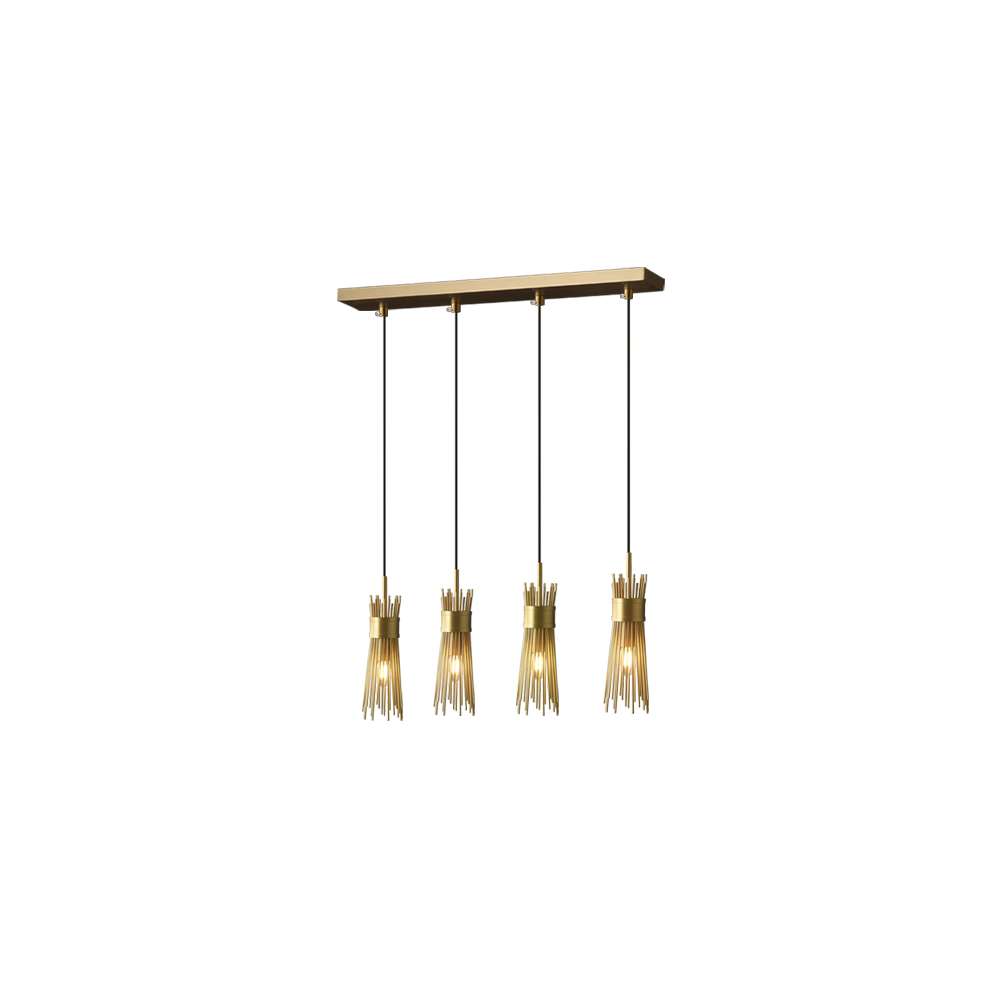 Modern Gold Leaf Foyer Chandeliers- Elegant Chandeliers for Kitchens - view 9