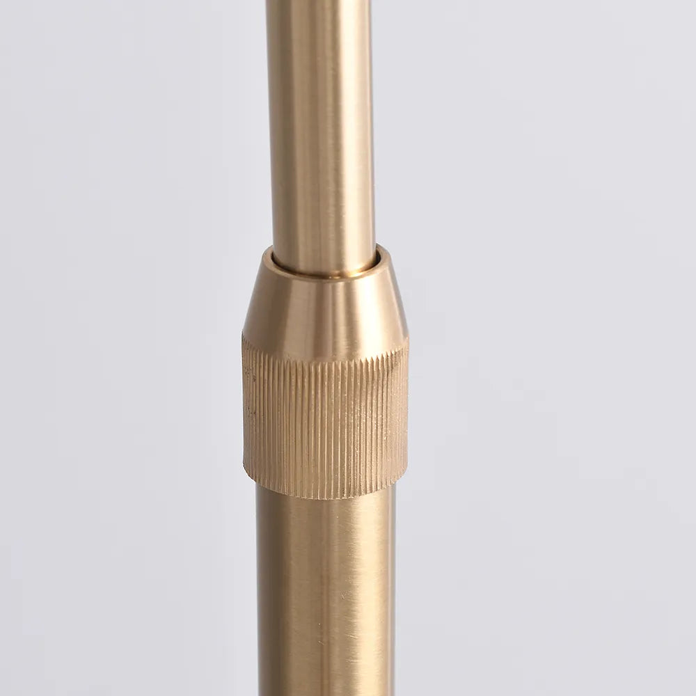 Modern Arched Floor Lamp with Gold Light Fixtures - view 6